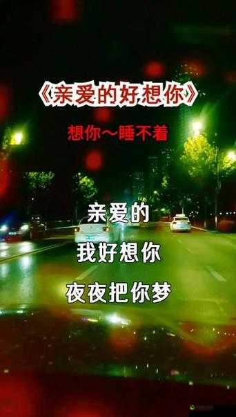 亲爱的我好想你夜夜把你梦说：深深的思念与眷恋